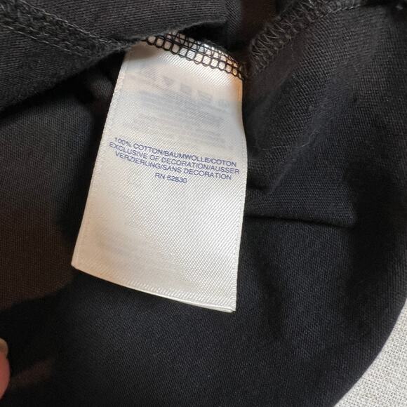 Land's End Tank Dress Black with White Embroidery and Pockets! Size XS - Picture 7 of 9